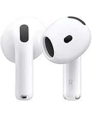 Apple AirPods 4 Kabellose Kopfhörer, Bluetooth Kopfhörer mit aktiver Geräuschunterdrückung, Adaptives Audio, Personalisiertes 3D Audio, Transparenzmodus, USB-C Ladecase, Kabelloses Laden