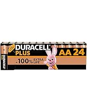 Duracell Plus Batterien AA, 24 Stück, langlebige Power, AA Batterie für Haushalt und Büro