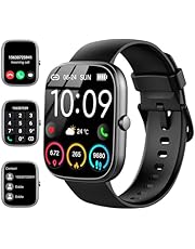 Smartwatch Herren Damen, 1,91&#34; HD Smartwatch Damen mit Telefonfunktion, Smart Watch Fitnessuhr 113+ Sportmodi, IP68 Wasserdicht, Sportuhr mit Herzfrequenz Schlafmonitor Schrittzähler, für Android iOS