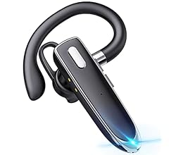 Boytond Bluetooth-Headset, kabelloses Headset mit Mikrofon, Fahr-Headset mit 24-Stunden-Gesprächszeit, kompatibel mit iSO- …