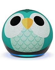 Echo Dot (5. Gen., 2022) Kids | Smarter WLAN- und Bluetooth-Lautsprecher mit Alexa | 1 Jahr Amazon Kids+ Inhalte inklusive | Eulen-Design