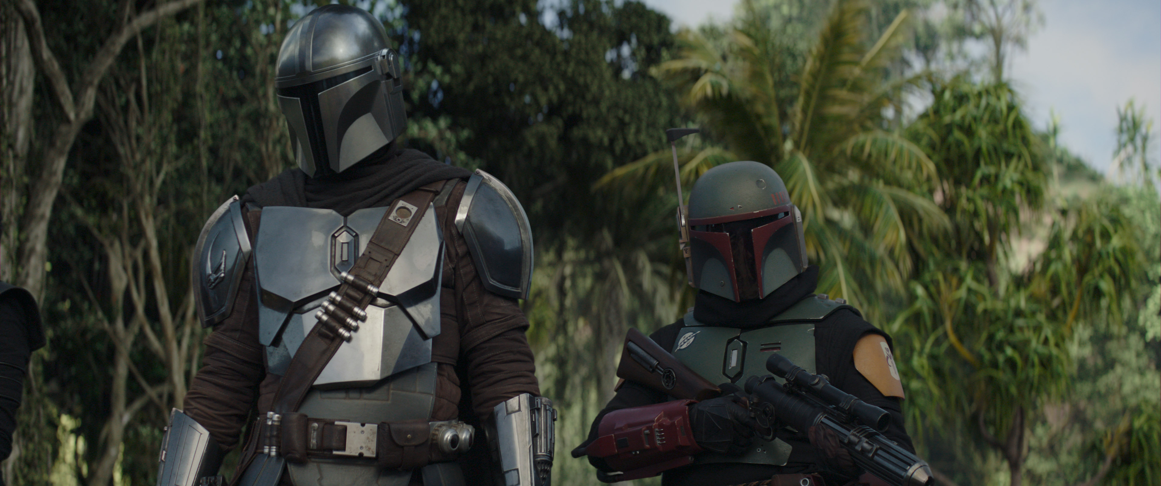 Pedro Pascal, Temuera Morrison, and Jan Delay in The Mandalorian (2019)