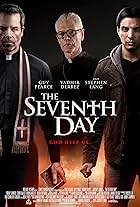 Guy Pearce, Stephen Lang, and Vadhir Derbez in The Seventh Day (2021)