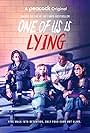 Marianly Tejada, Cooper van Grootel, Annalisa Cochrane, and Chibuikem Uche in One of Us Is Lying (2021)