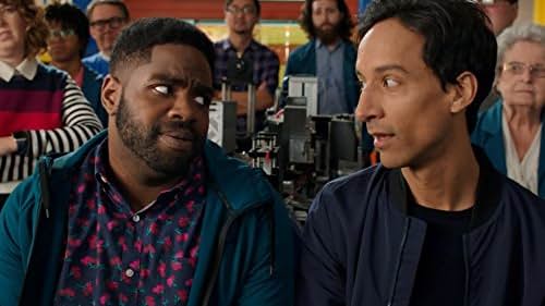 Danny Pudi and Ron Funches in Powerless (2016)