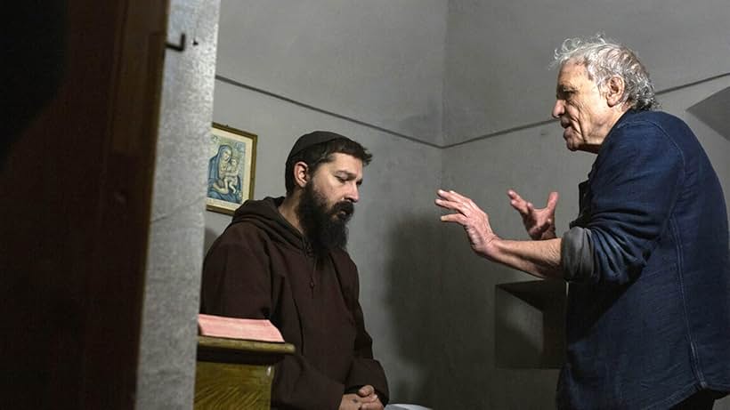 Abel Ferrara and Shia LaBeouf in Padre Pio (2022)