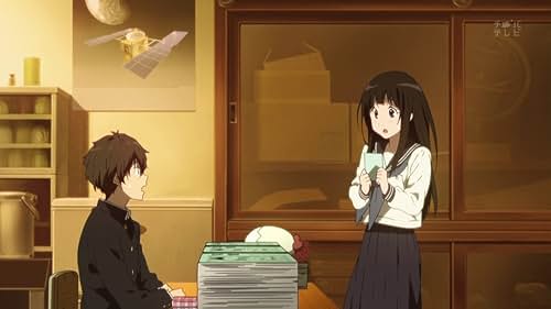 Yûichi Nakamura and Satomi Satô in Hyouka (2012)