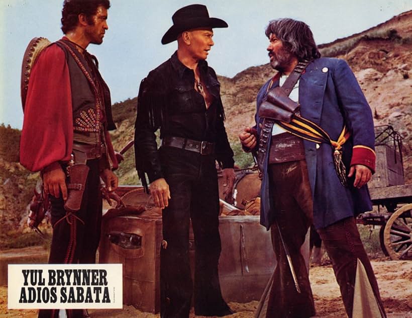 Yul Brynner, Sal Borgese, and Ignazio Spalla in Indio Black, sai che ti dico: Sei un gran figlio di... (1970)