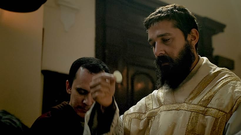 Shia LaBeouf and Alexander Rodriguez in Padre Pio (2022)