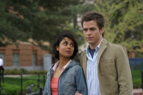 Anjali Jay and Chris Pine in Blind Dating (2006)