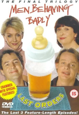 Leslie Ash, Martin Clunes, Neil Morrissey, and Caroline Quentin in Men Behaving Badly (1992)