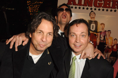 Bobby Farrelly, Peter Farrelly, and Johnny Knoxville at an event for The Ringer (2005)