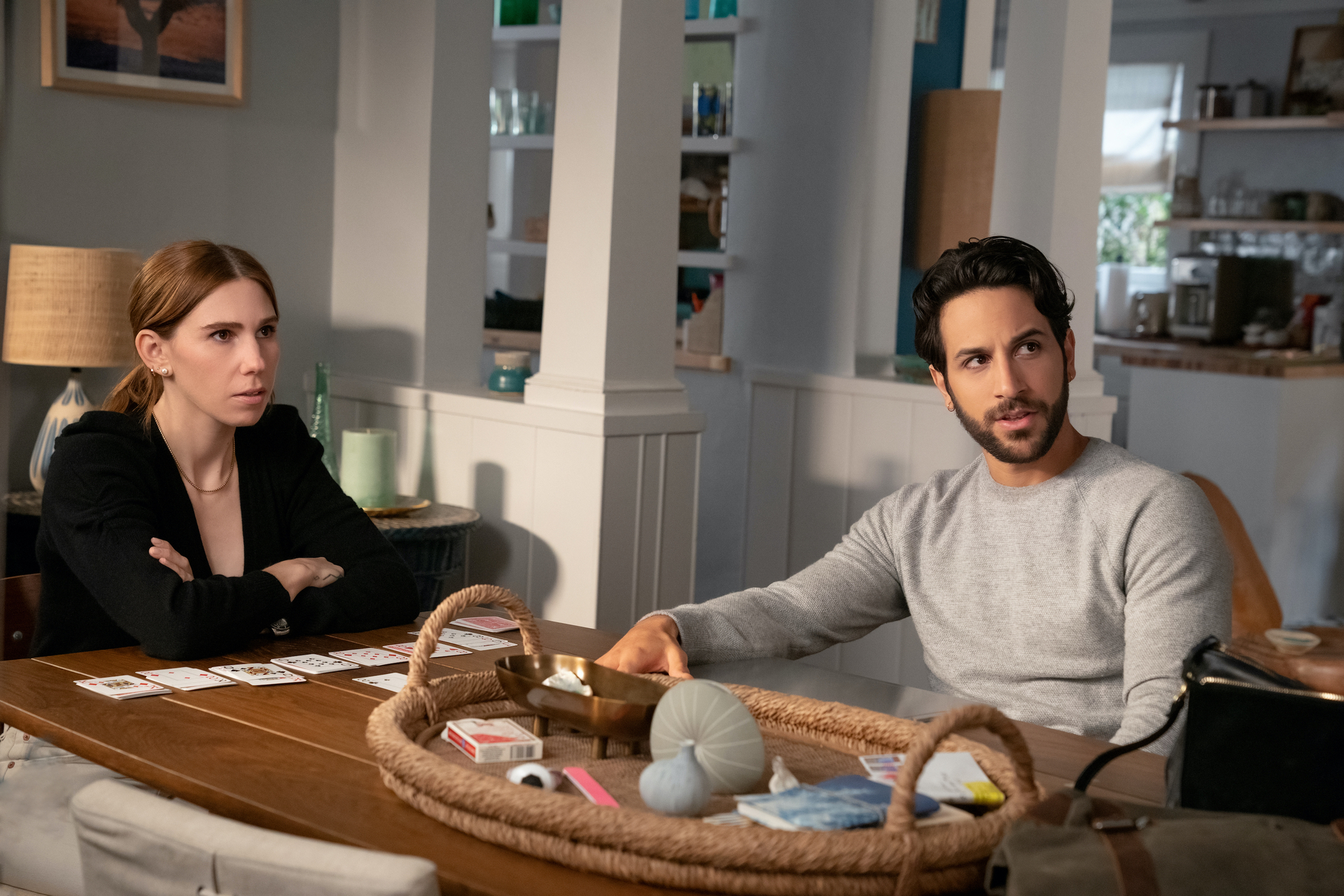 Zosia Mamet and Deniz Akdeniz in Seeing Double (2022)