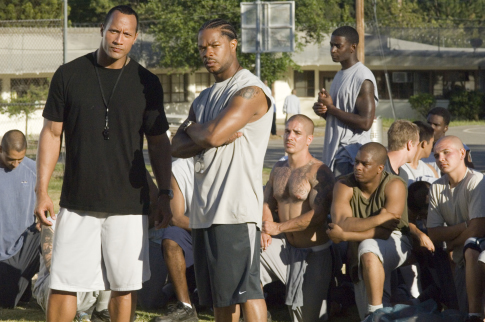 Dwayne Johnson and Xzibit in Gridiron Gang (2006)