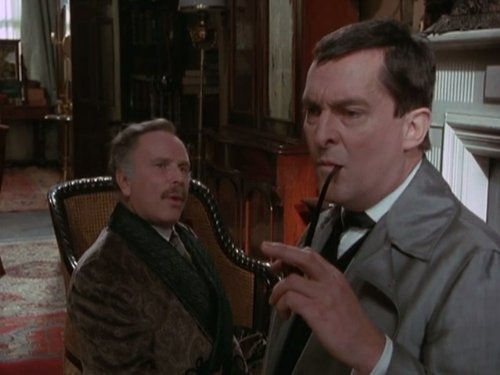 Jeremy Brett and Edward Hardwicke in The Return of Sherlock Holmes (1986)