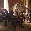 Hakeem Kae-Kazim, Mark Ryan, Toby Stephens, Toby Schmitz, Zach McGowan, Luke Arnold, Jessica Parker Kennedy, Tom Hopper, Clara Paget, and Hannah New in Black Sails (2014)