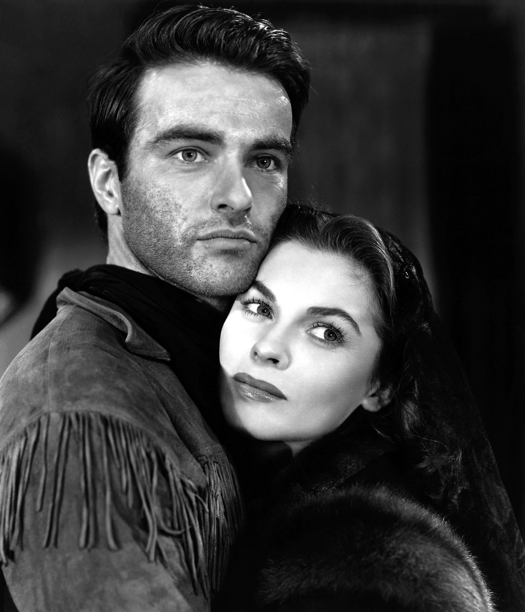 Montgomery Clift and Joanne Dru in Red River (1948)