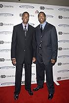 Jarron Collins and Jason Collins arrive at the Cedars-Sinai Medical Center's 21st Annuel Sports Spectacular at the Hyatt Regency Century Plaza Hotel in Century City, CA.