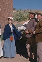 Lane Bradbury, George N. Neise, Gregg Palmer, and Ivalou Redd in Death Valley Days (1952)