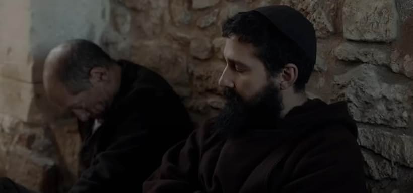 Shia LaBeouf and Juri Roverato in Padre Pio (2022)