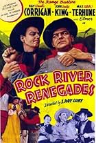 Ray Corrigan, Richard Cramer, Weldon Heyburn, John 'Dusty' King, Carl Mathews, and Christine McIntyre in Rock River Renegades (1942)