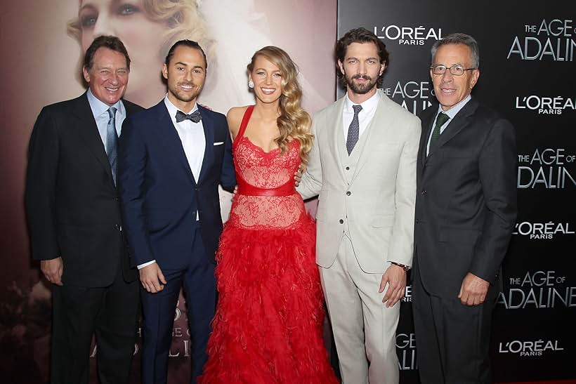 Michiel Huisman, Blake Lively, Gary Lucchesi, Tom Rosenberg, and Lee Toland Krieger at an event for The Age of Adaline (2015)