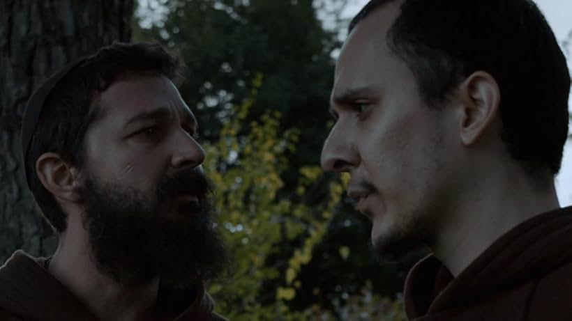 Shia LaBeouf and Alexander Rodriguez in Padre Pio (2022)