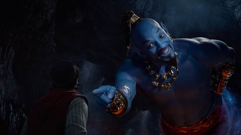 Will Smith and Mena Massoud in Aladdin (2019)