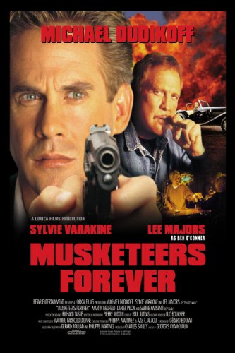 Lee Majors and Michael Dudikoff in Musketeers Forever (1998)