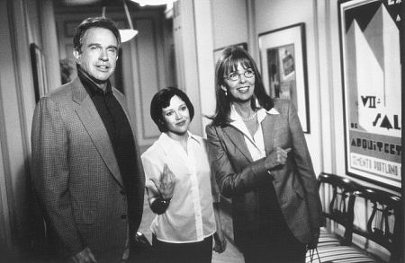 (l to r) Warren Beatty, Tricia Vessey, and Diane Keaton in a still from "Town & Country"