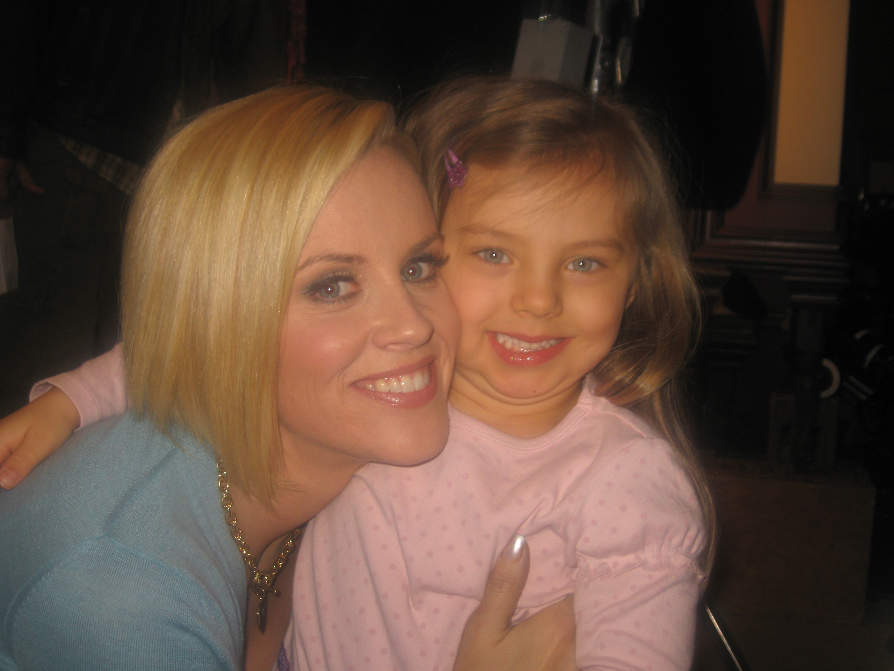 Caitlin with Jenny McCarthy "In the Motherhood" Season 2, 2008