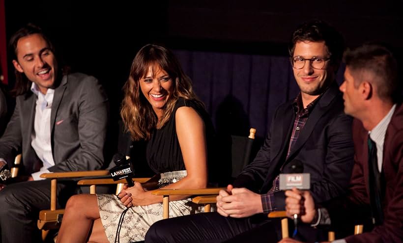 Rashida Jones, Will McCormack, Andy Samberg, and Lee Toland Krieger at an event for Celeste & Jesse Forever (2012)