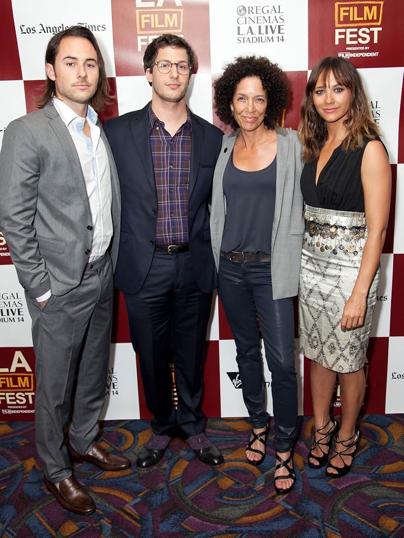 Stephanie Allain, Rashida Jones, Andy Samberg, and Lee Toland Krieger at an event for Celeste & Jesse Forever (2012)