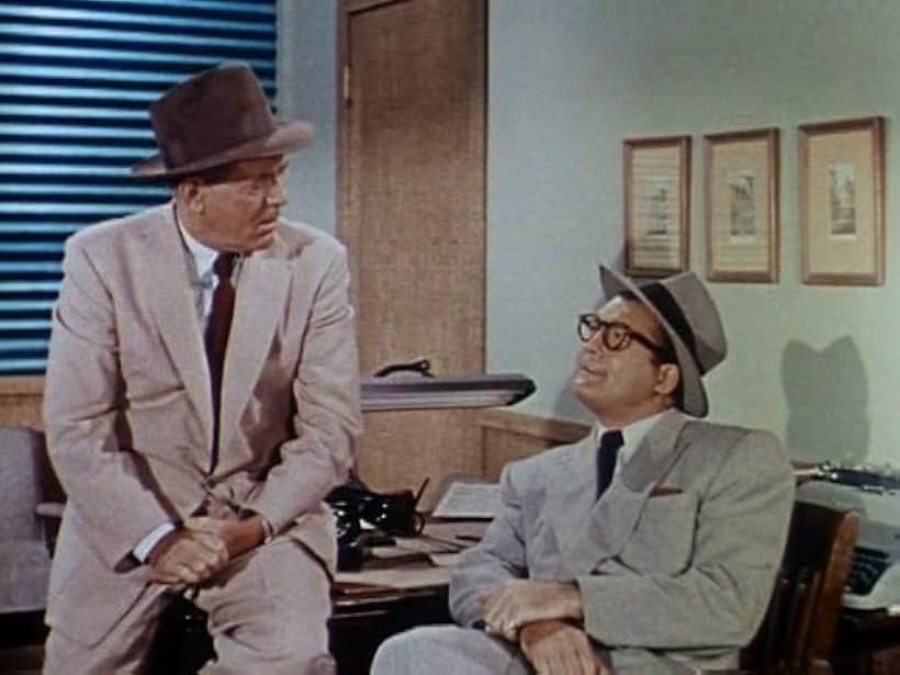 George Reeves and Robert Shayne in Adventures of Superman (1952)