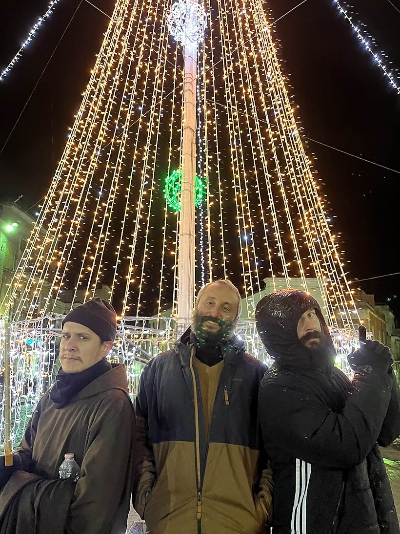 Shia LaBeouf, Matteo Totaro, and Alexander Rodriguez in Padre Pio (2022)