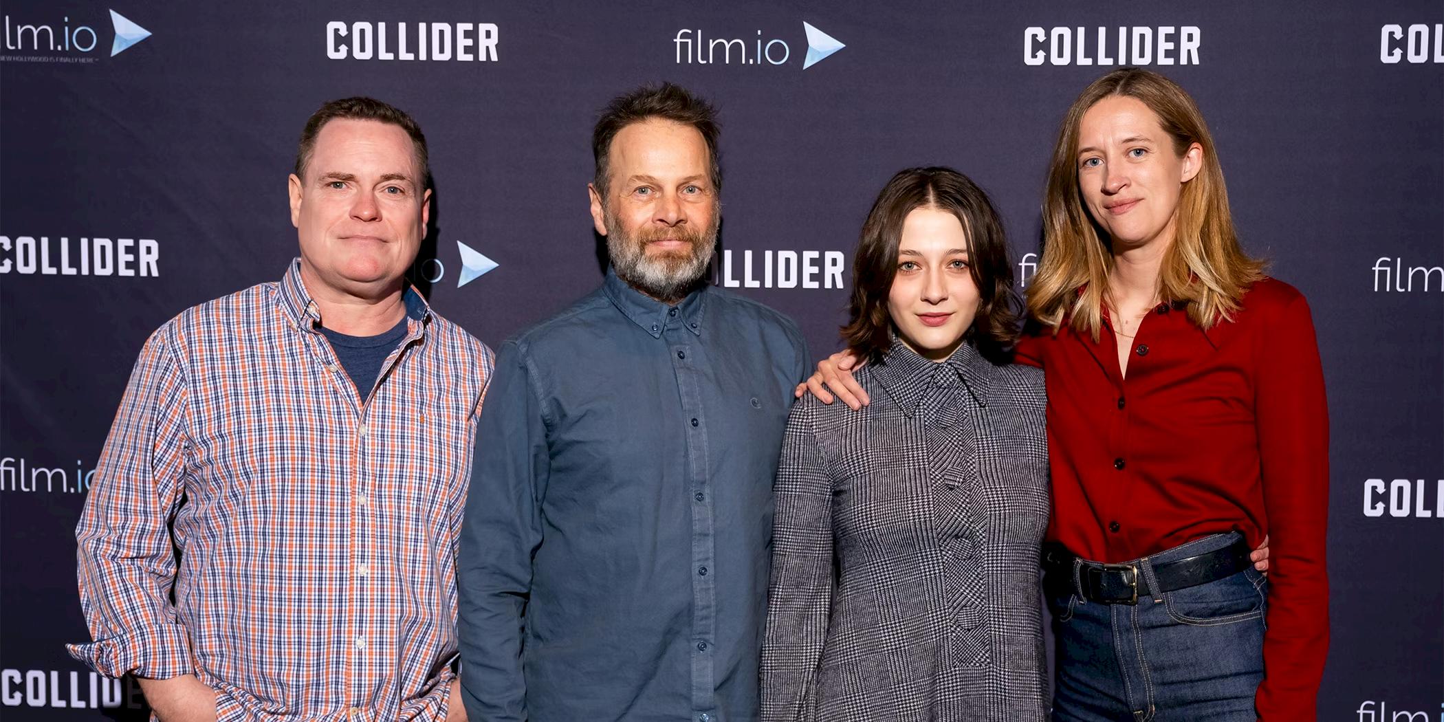 The cast of The Good One, Danny McCarthy, James Le Gros, Lily Colias and director India Donaldson