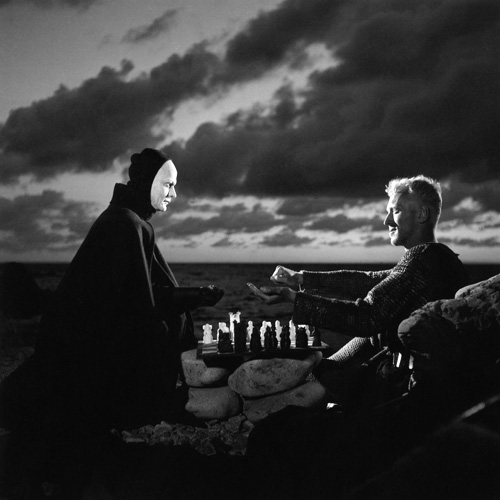 Max von Sydow and Bengt Ekerot in Det sjunde inseglet (1957)