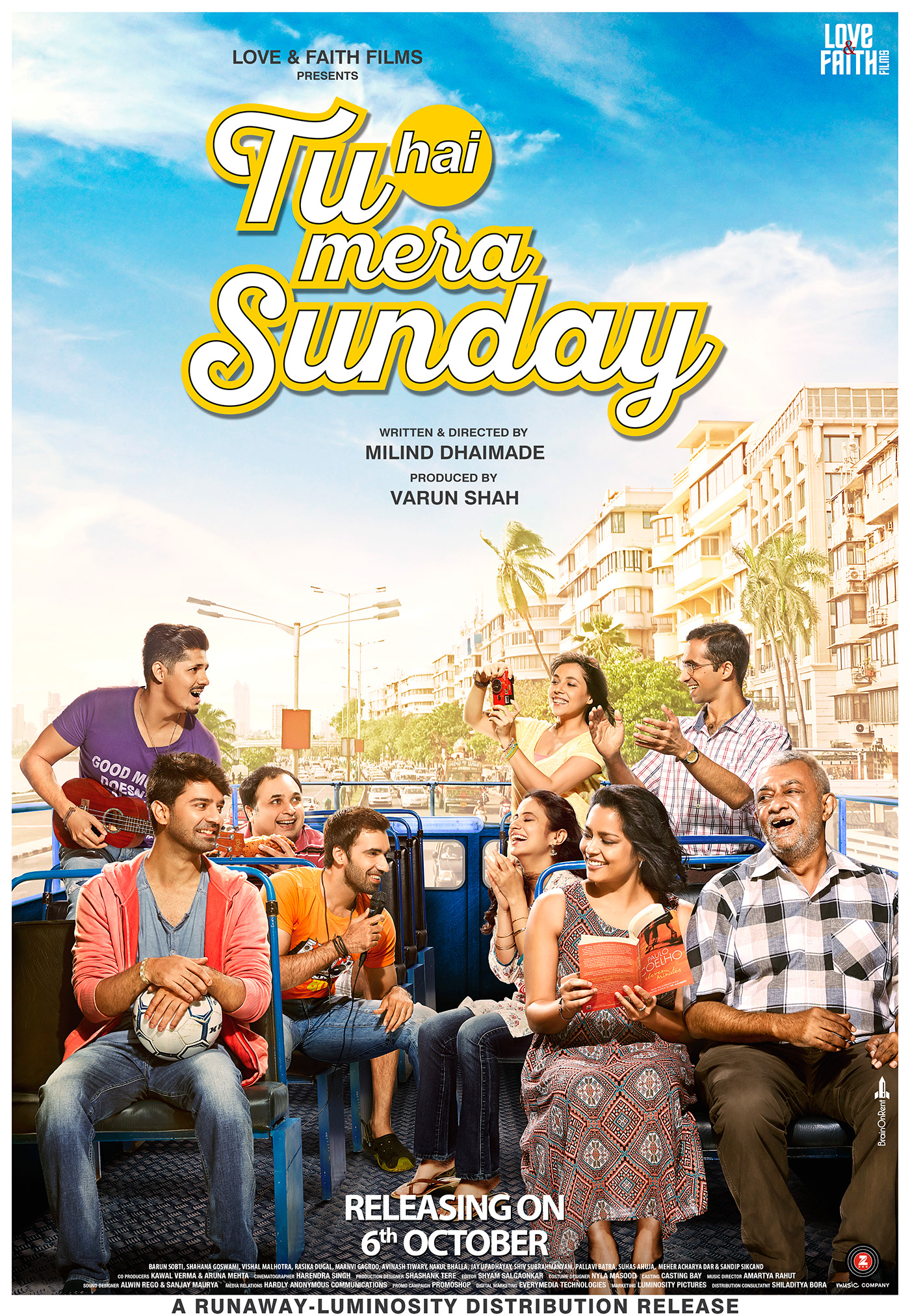 Vishal Malhotra, Shahana Goswami, Avinash Tiwary, Rasika Dugal, Maanvi Gagroo, and Barun Sobti in Tu Hai Mera Sunday (2016)