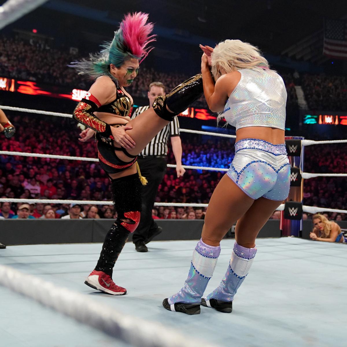 Ashley Mae Sebera and Kanako Urai in WWE Survivor Series (2019)