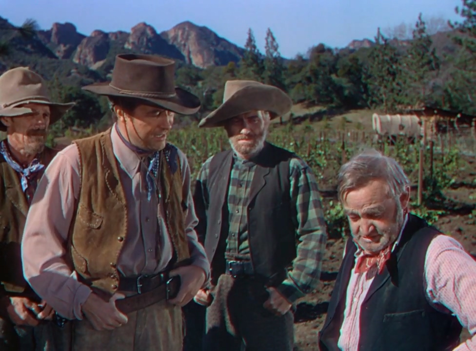 Ray Milland, Frank Faylen, Barry Fitzgerald, and Bob Kortman in California (1947)