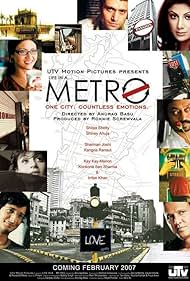 Sharman Joshi, Irrfan Khan, Shilpa Shetty Kundra, Konkona Sen Sharma, Shiney Ahuja, Kay Kay Menon, and Kangana Ranaut in Life in a Metro (2007)