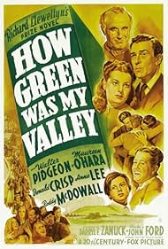 Maureen O'Hara, Roddy McDowall, Sara Allgood, Donald Crisp, John Loder, Walter Pidgeon, and Evan S. Evans in How Green Was My Valley (1941)