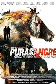 Luis Roberto Guzmán, Adrian Vazquez, Mauricio Argüelles, Cesar Rodriguez, Paulette Hernandez, and Ruy Senderos in Purasangre (2016)