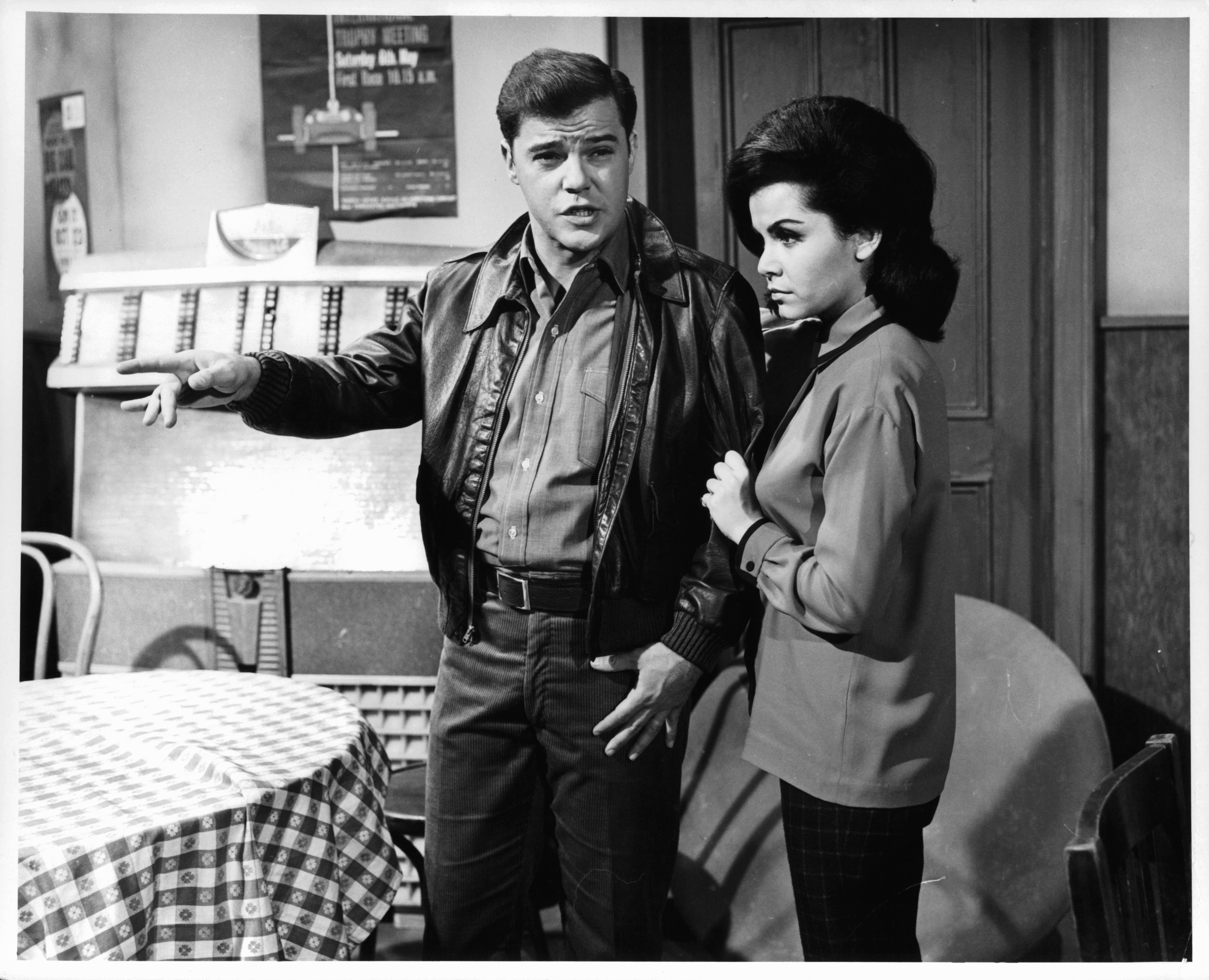 Annette Funicello and Warren Berlinger in Thunder Alley (1967)