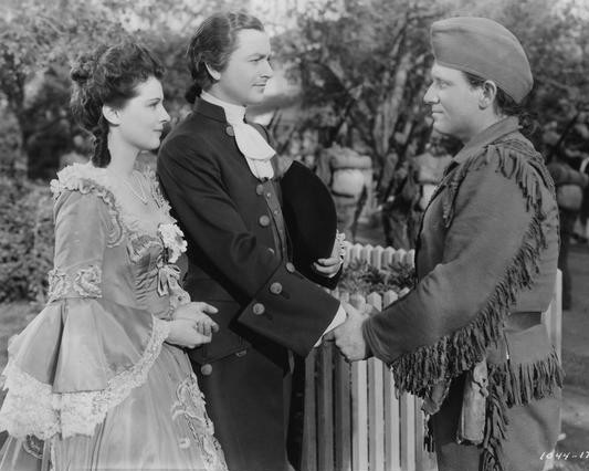 Spencer Tracy, Robert Young, and Ruth Hussey in 'Northwest Passage' (Book I -- Rogers' Rangers) (1940)