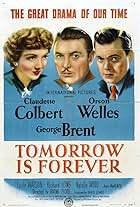 Orson Welles, Claudette Colbert, and George Brent in Tomorrow Is Forever (1946)