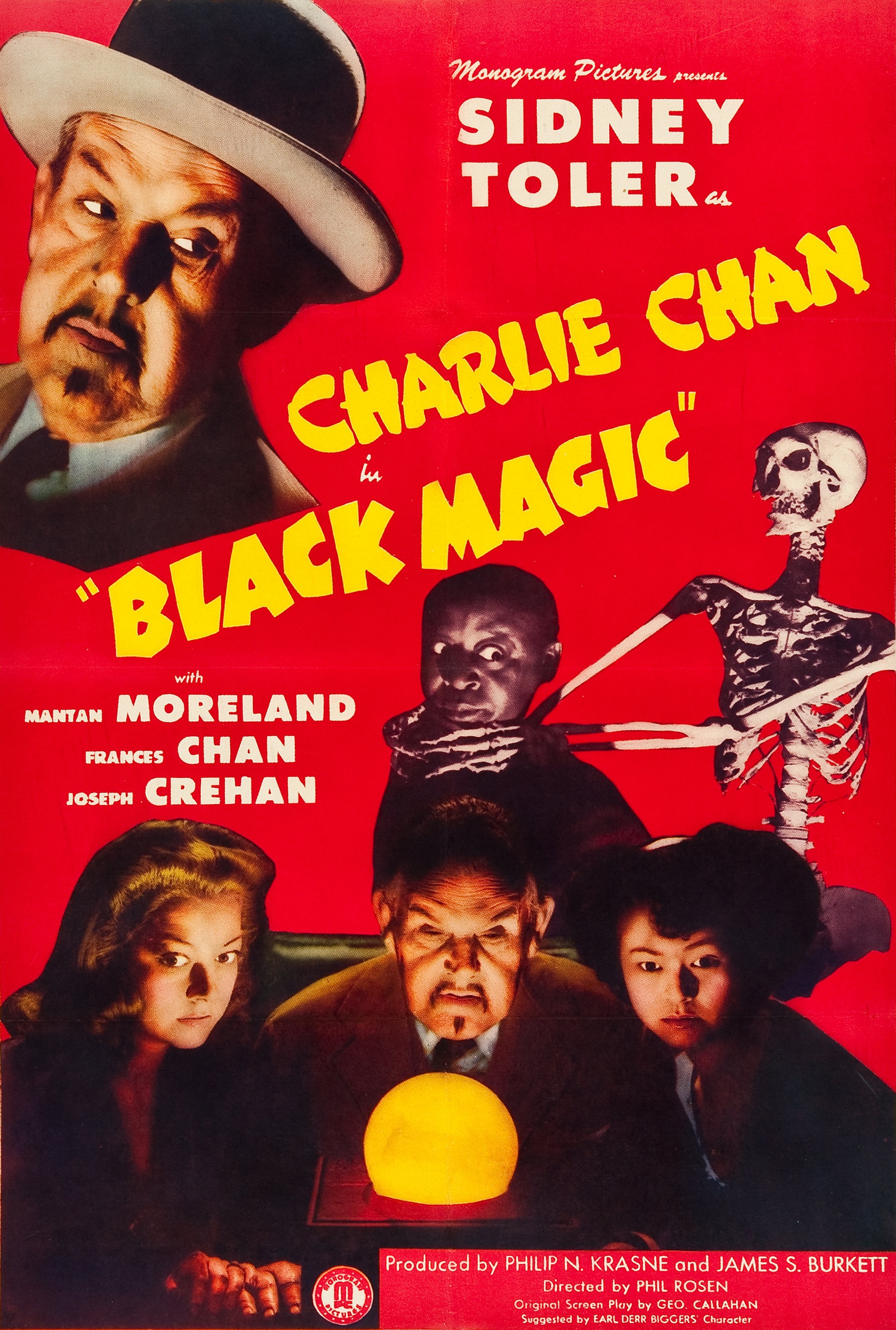 Frances Chan, Mantan Moreland, and Sidney Toler in Black Magic (1944)