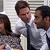 Rob Lowe, Rashida Jones, and Aziz Ansari in Parks and Recreation (2009)