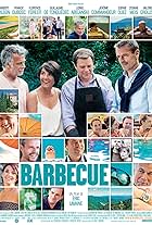 Guillaume de Tonquédec, Franck Dubosc, Lambert Wilson, and Florence Foresti in Barbecue (2014)