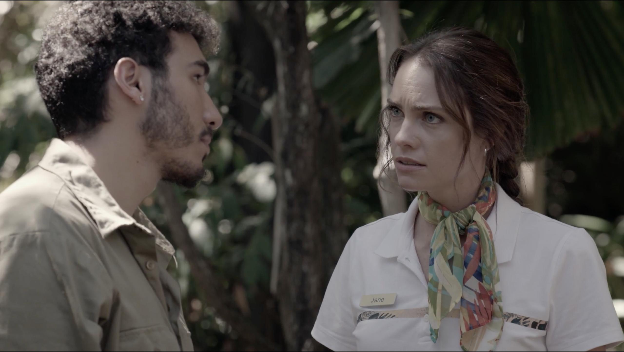 Sami Afuni and Melina Vidler in Kidnapped (2021)